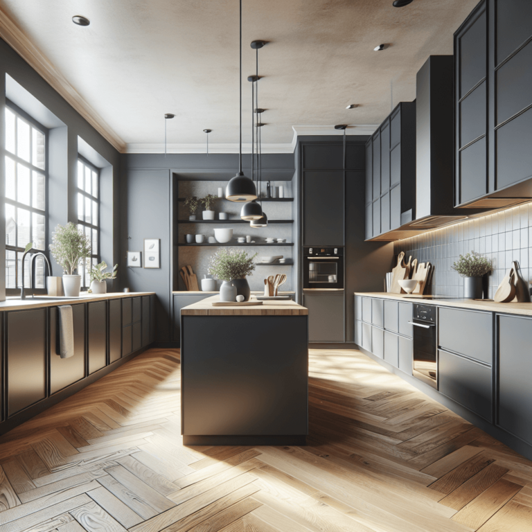 anthrazitfarbene Design Küche-Leipzig