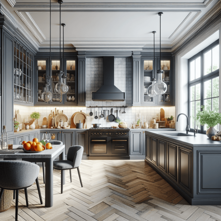 anthrazitfarbene Mediterrane Küche-Leipzig