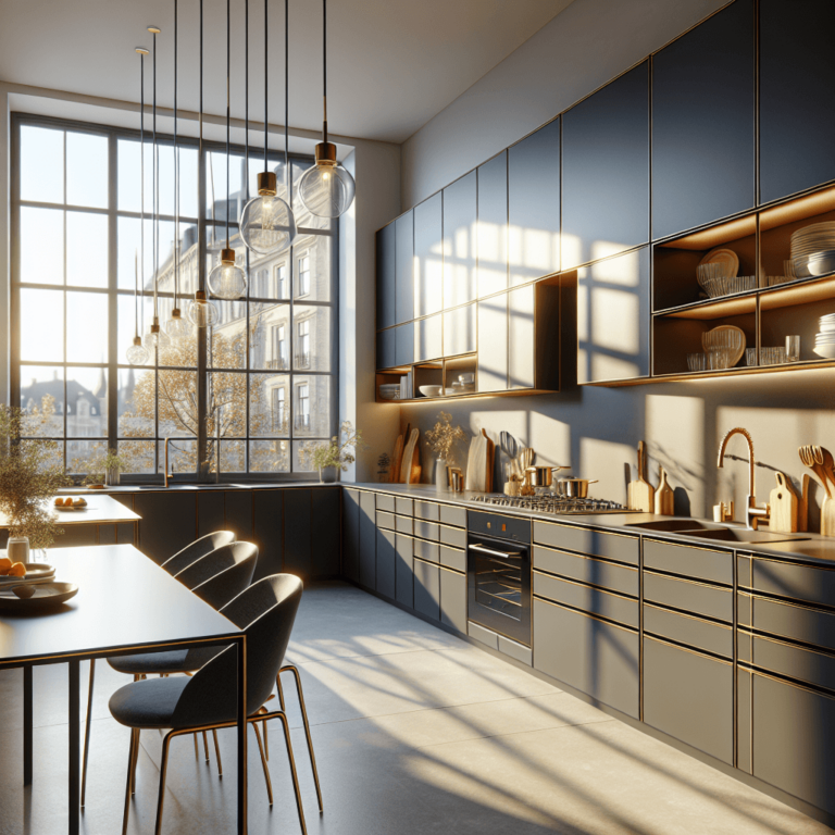 anthrazitfarbene Singleküche-Leipzig