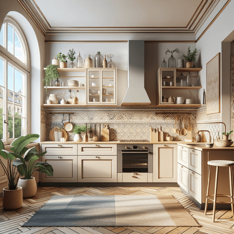 beige Boho Style Küche-Leipzig