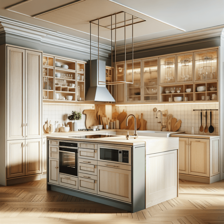 beige Freistehende Küche-Leipzig