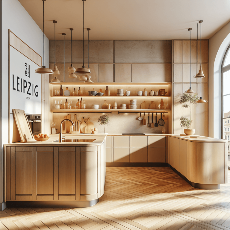 beige Industrielle Küche-Leipzig