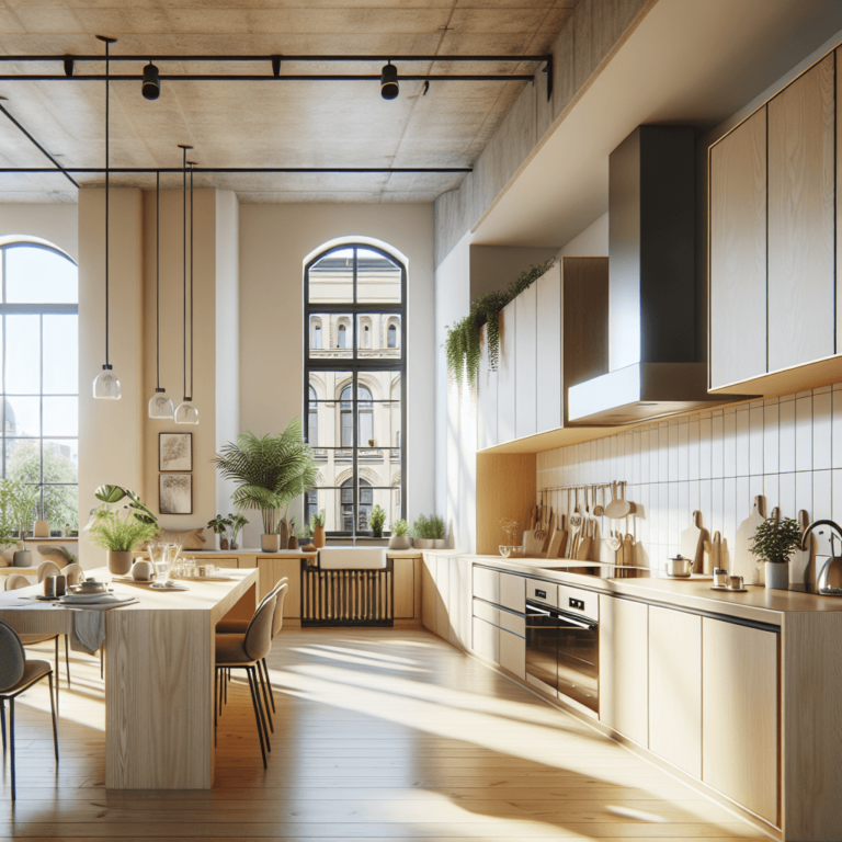 beige Küche im Loftstil-Leipzig