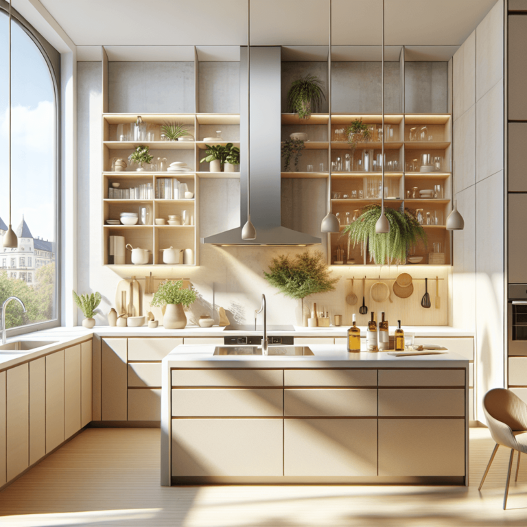 beige Küche in G-Form-Leipzig