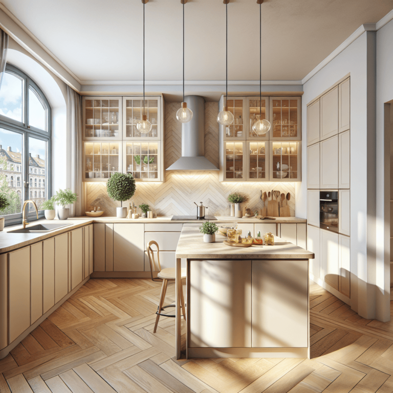 beige Küche in U-Form-Leipzig