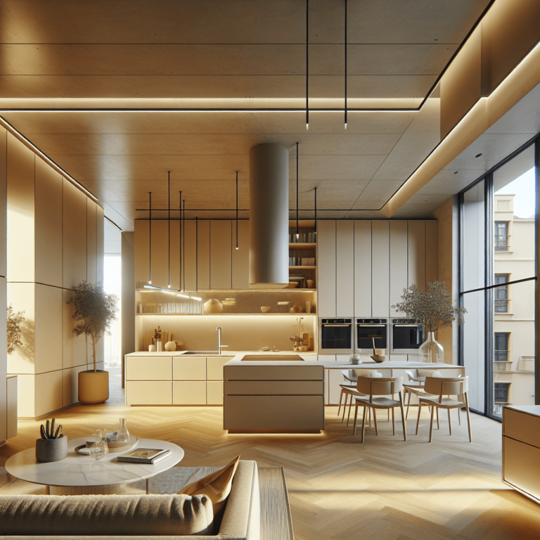 beige Schwebende Küche-Leipzig