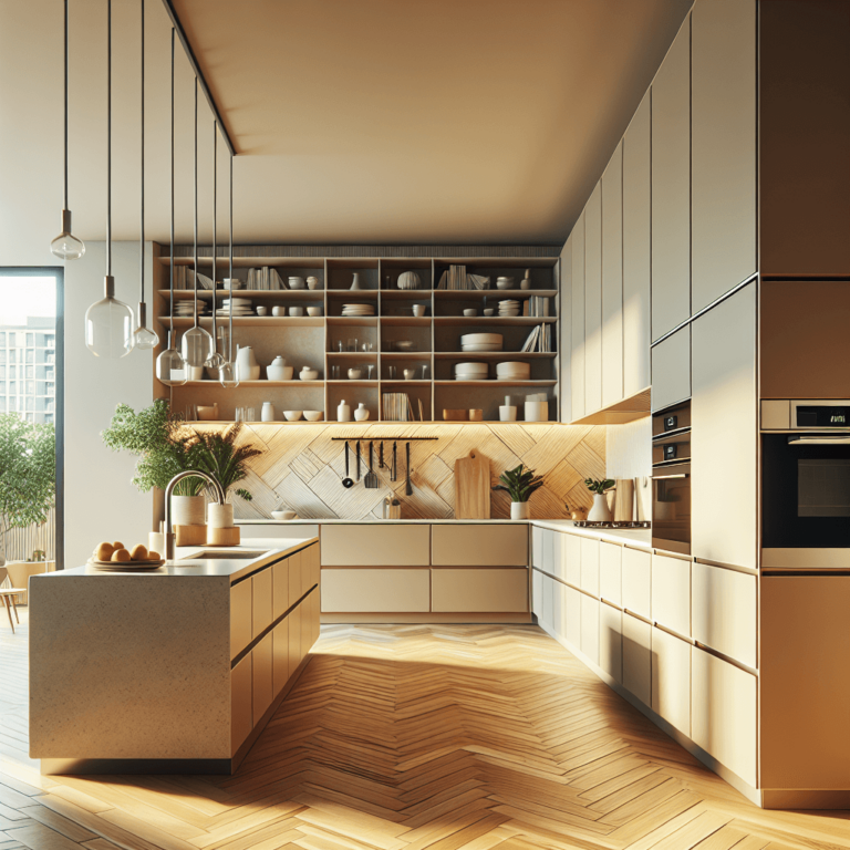 beige einzeilige Küche-Leipzig