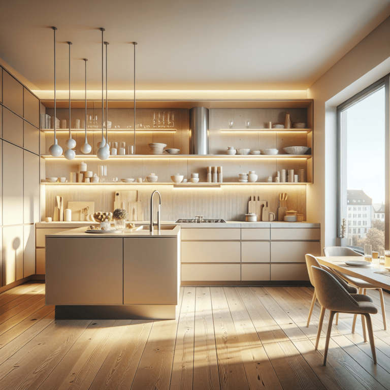 beige mehrzeilige Küche-Leipzig