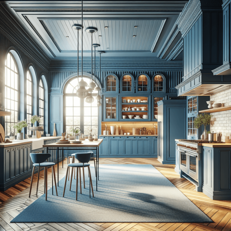 blaue Amerikanische Küche-Leipzig