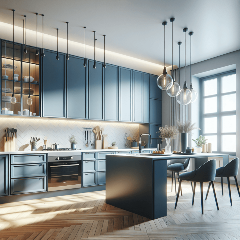 blaugraue Komplett Küche-Leipzig