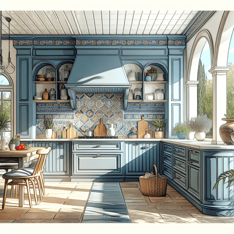 blaugraue Mediterrane Küche-Leipzig