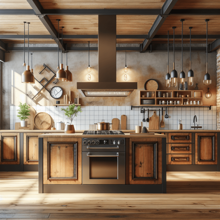 braune Industrielle Küche-Leipzig