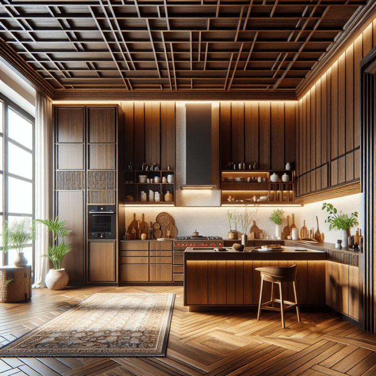 braune Küche im asiatischen Stil-Leipzig