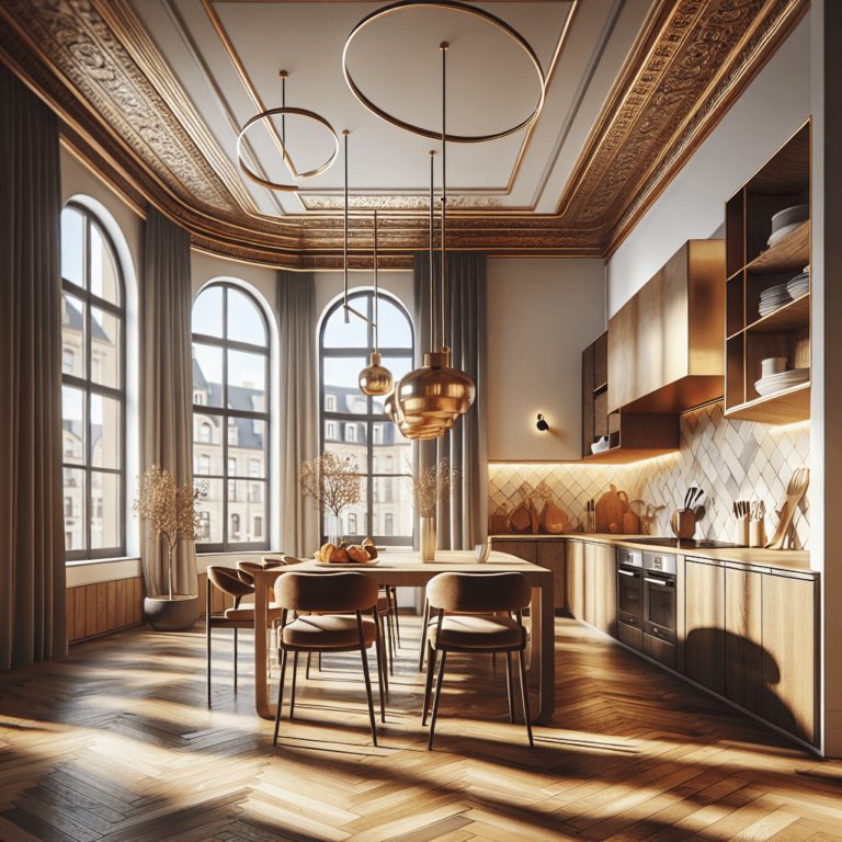 braune Küche in U-Form-Leipzig