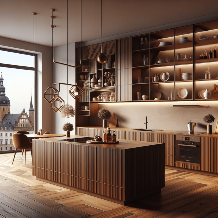 braune Schwebende Küche-Leipzig