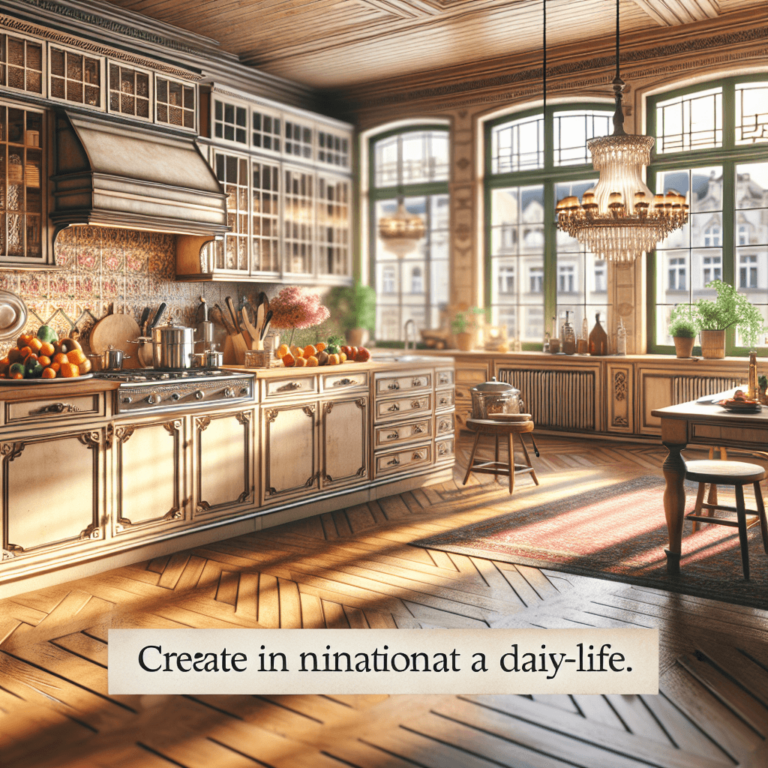 bunte Küche im Vintage Chic Stil-Leipzig