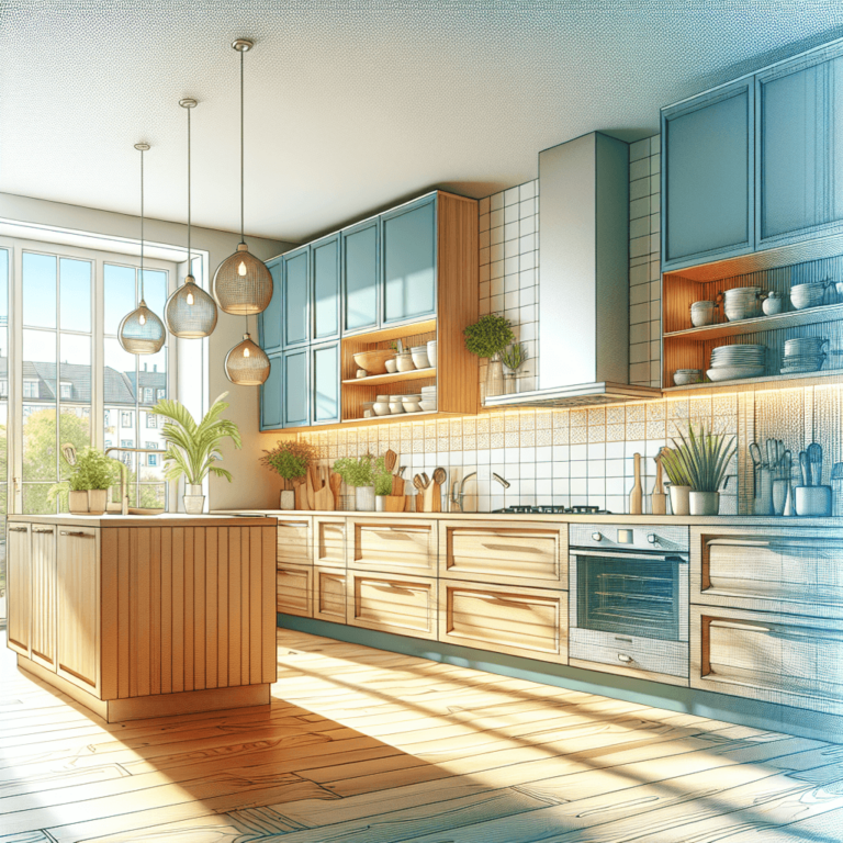 bunte Küche in U-Form-Leipzig