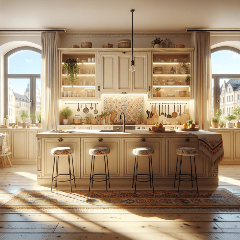 cremefarbene Boho Style Küche-Leipzig