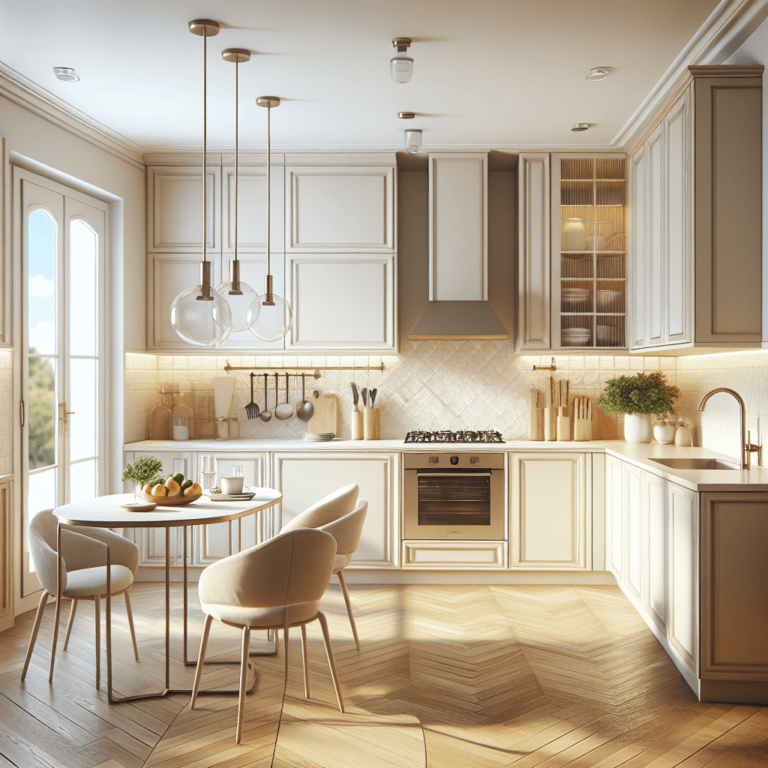 cremefarbene Design Küche-Leipzig