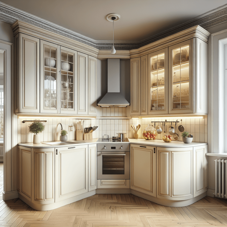 cremefarbene Eck-Küche-Leipzig