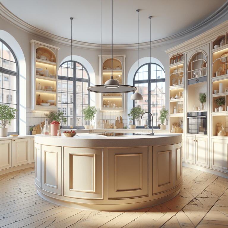 cremefarbene Rondell Küche-Leipzig