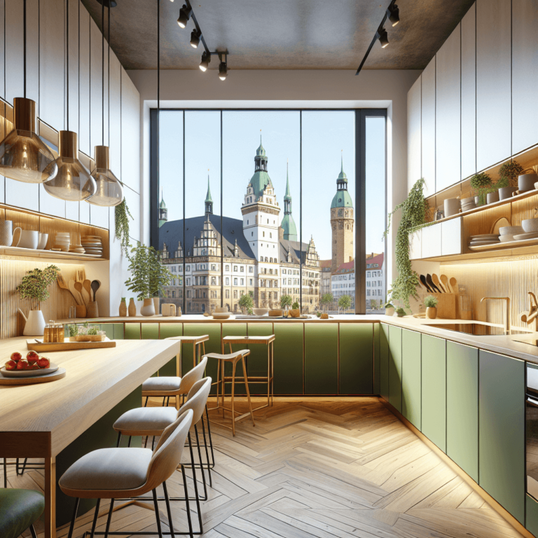 grüne Barrierefreie Küche-Leipzig