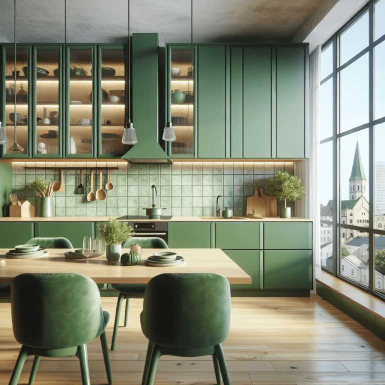 grüne Design Küche-Leipzig