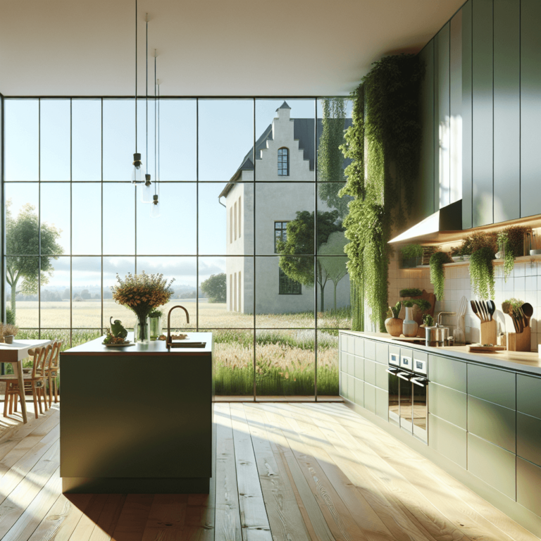 grüne Landhausküche-Leipzig