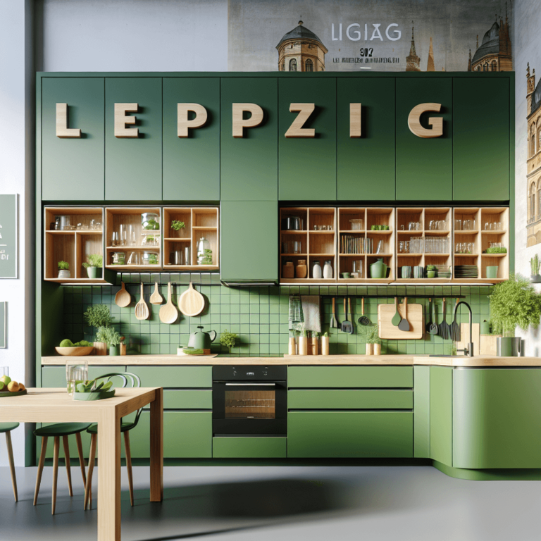 grüne Modulare Küche-Leipzig