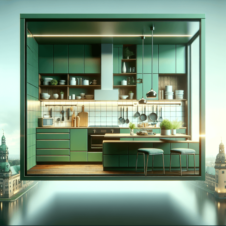 grüne Schwebende Küche-Leipzig