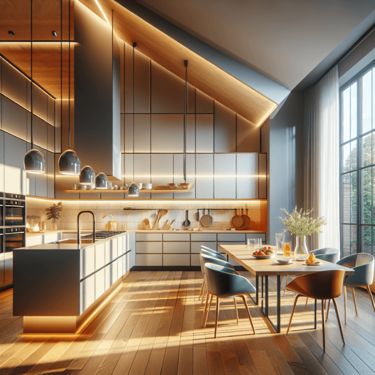 hochglanz Küche für Dachschräge-Leipzig