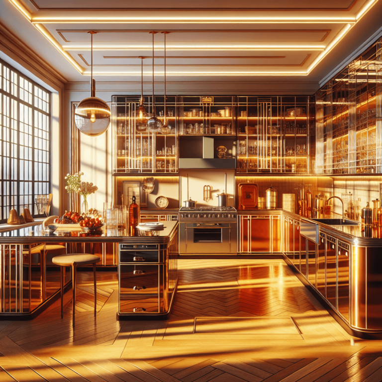 hochglanz Küche im Art-Deco-Stil-Leipzig