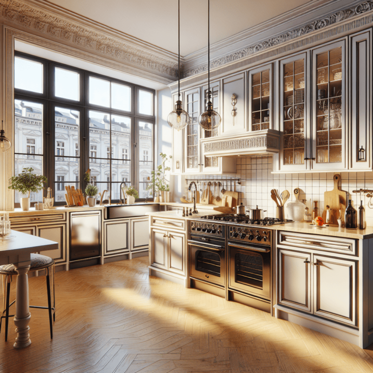 hochglanz Küche im Shabby Chic Stil-Leipzig