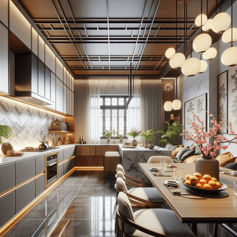 hochglanz Küche im asiatischen Stil-Leipzig