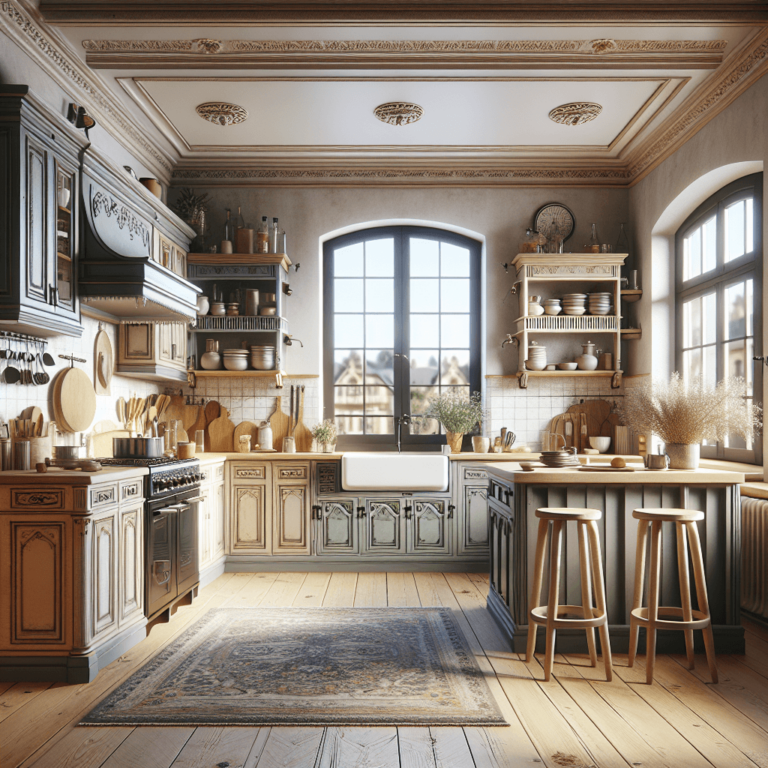 matte Küche im Vintage Chic Stil-Leipzig