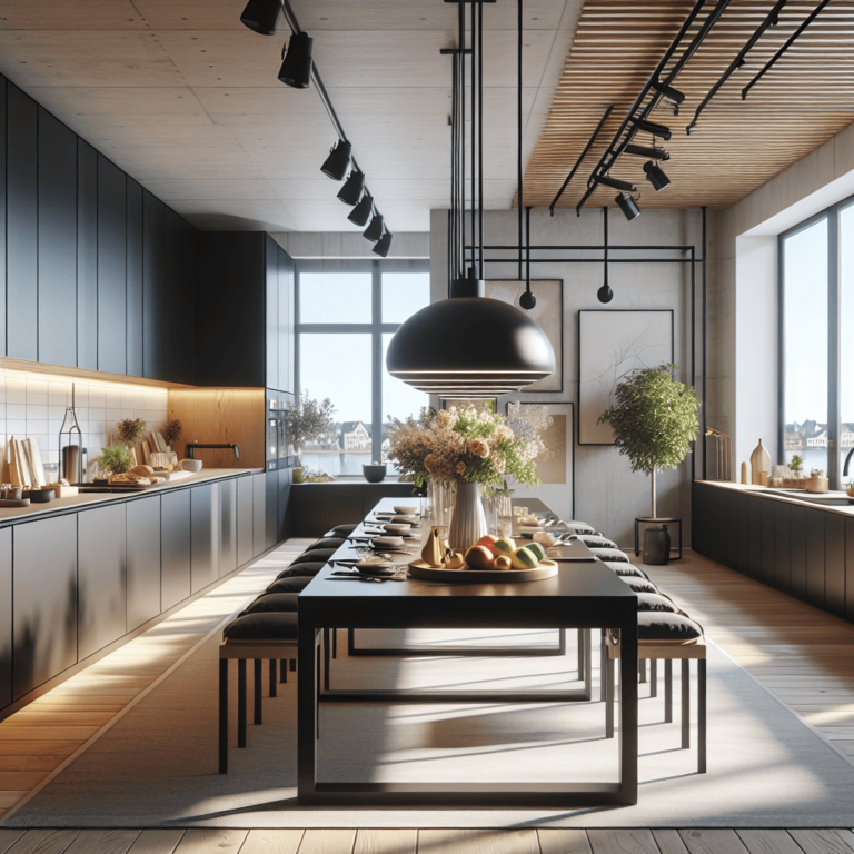 schwarze Anrichte Küche-Leipzig