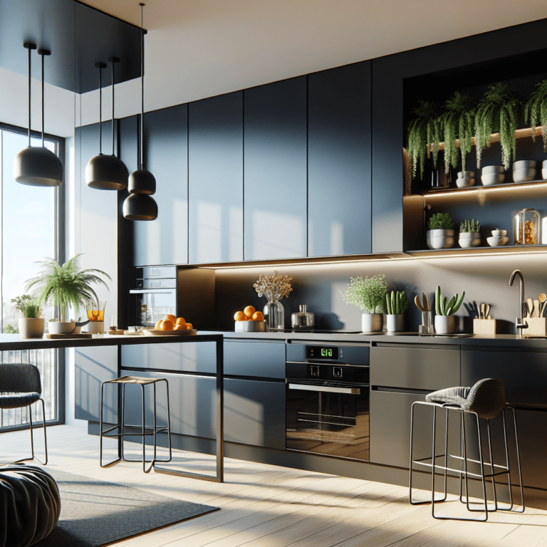 schwarze Modulare Küche-Leipzig