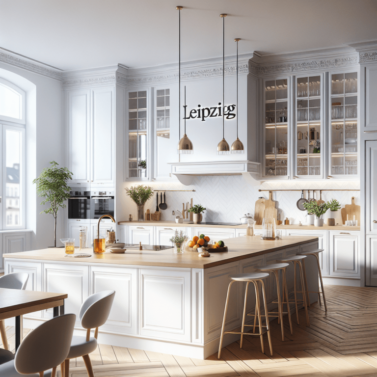 weiße Amerikanische Küche-Leipzig