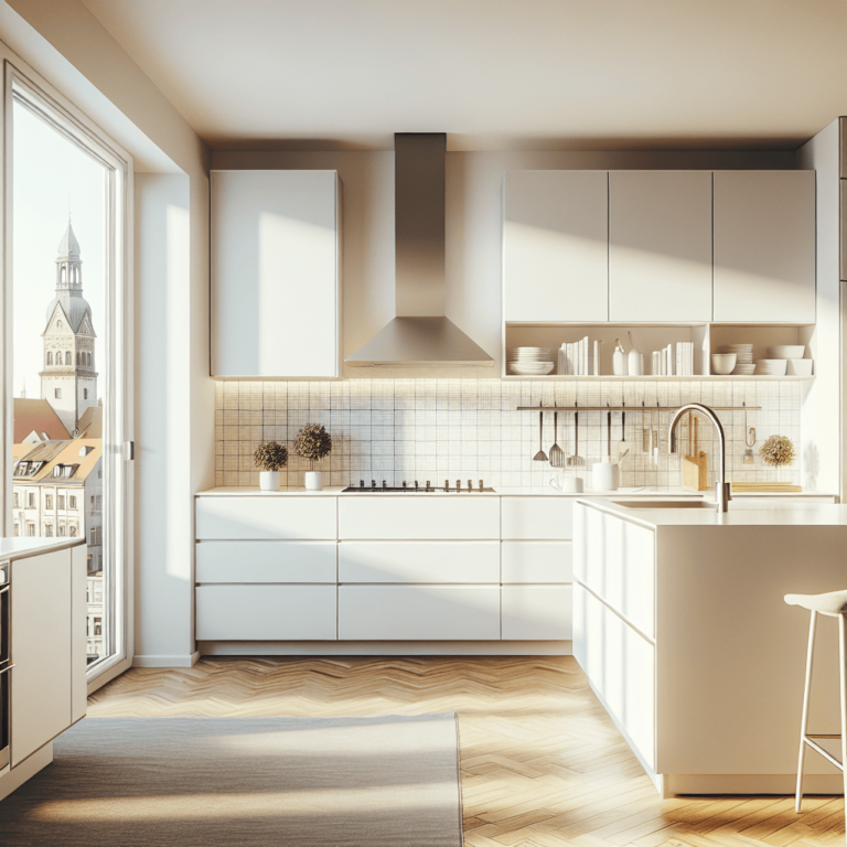 weiße Design Küche-Leipzig