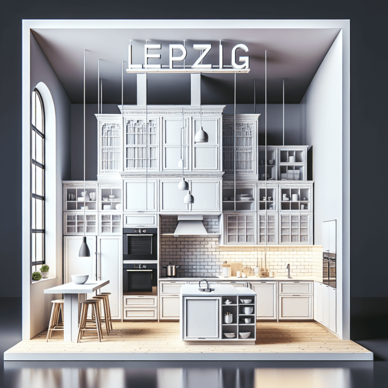 weiße Freistehende Küche-Leipzig