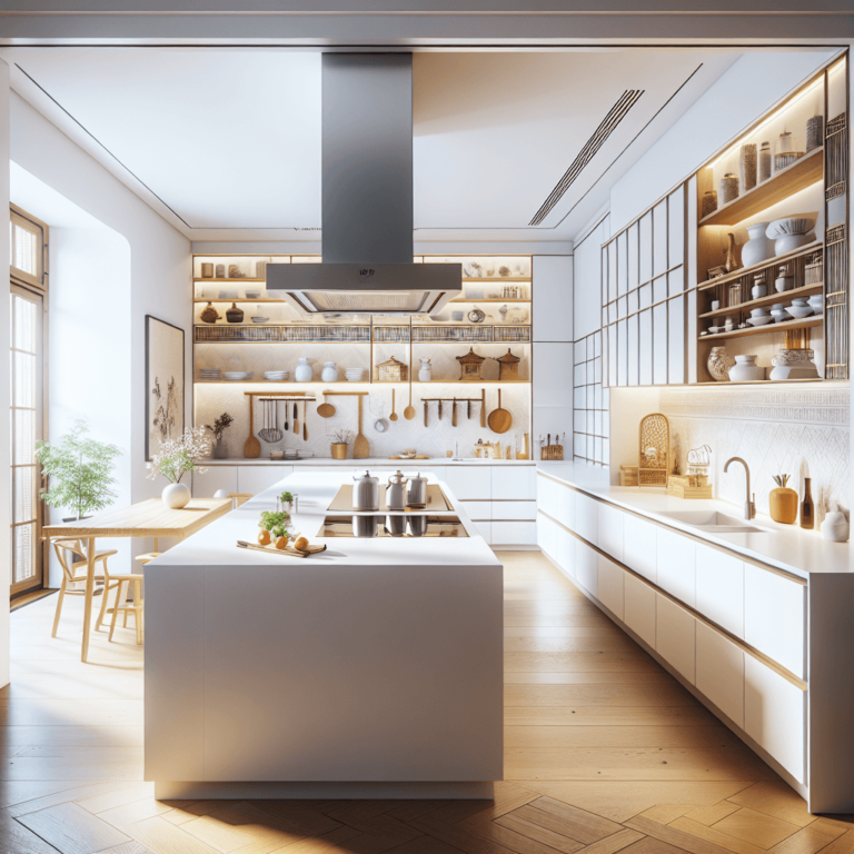 weiße Küche im asiatischen Stil-Leipzig