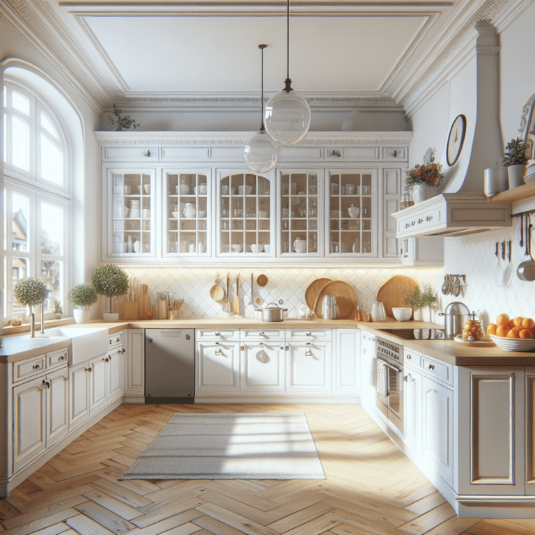 weiße Landhausküche-Leipzig